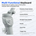 Load image into Gallery viewer, Handheld Gimbal Stabilizer Selfie Tripod with Fill Light for Smartphone 3-Axis Anti Shake Gimbal Foldable for Xiaomi iPhone  Amaijoin
