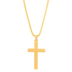 Load image into Gallery viewer, 316L Stainless Steel Cross Necklace For Men Chain Necklaces Punk Gold Silver Black Color Cross Pendant Necklace  Jewelry  Amaijoin
