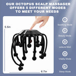 Load image into Gallery viewer, KTS Electric Head Massager Octopus Massager 20 Contracts 5 Modes Scalp Massager 2 Extra Long Contract Red Light Therapy Device  Amaijoin
