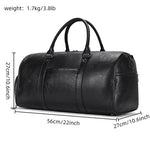 Load image into Gallery viewer, Luxury Genuine Leather Men Women Travel Bag Cow Leather Carry On Luggage Bag Travel Shoulder Bag Male Female Weekend Duffle Bag  Amaijoin
