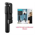 Load image into Gallery viewer, Cell Phone Selfie Stick Tripod Bluetooth Remote Wireless Selfi Stick Phone Holder Stand with Beauty Fill Light for Phone  Amaijoin
