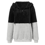 Load image into Gallery viewer, Women&#39;s pullover Women&#39;s Color Blocking Hooded Stitched Long Sleeve Zipper Plush Sweatshirts  Amaijoin
