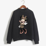 Load image into Gallery viewer, Sweatshirts Turtleneck Minnie Kawaii Cartoon  Anime Sweatshirt Disney Mickey Mouse Hoodie Clothes Girl Boy Top Hoodies  Amaijoin
