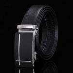 Load image into Gallery viewer, For Men Famous Work Business Black Cowskin PU Strap Men Leather Belt Metal Automatic Buckle Brand High Quality Luxury Belts  Amaijoin
