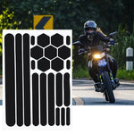 Carregue a imagem no visualizador da Galeria, Reflective Stickers For Helmets Invisible Helmets Stickers Simple And Effective Reflective Tape For Helmets Bikes Motorcycles  Amaijoin
