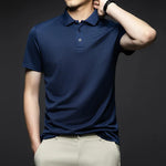 Load image into Gallery viewer, Men&#39;s Fashion Solid Short Sleeved Polo Shirt Summer Breathable Comfortable Top  Amaijoin
