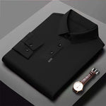 Load image into Gallery viewer, Luxury Quality Men&#39;s Polo Shirt 2023 Autumn New Lapel Top Print Traceless Long Sleeve British Fashion Trend T-shirt Men Clothing  Amaijoin
