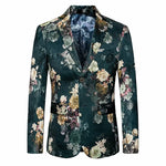 Carregue a imagem no visualizador da Galeria, 2023 Fashion New Men&#39;s Casual Boutique Business Holiday Flower Suit / Male Slim Floral Blazer Jacket Coat  Amaijoin
