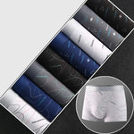 Carregue a imagem no visualizador da Galeria, 8Pcs/Lot Men&#39;s Sexy Underwear Boxer Shorts Milk Silk Soft Comfortable Fabric Fashion Print Breathable Antibacterial Men&#39;s Shorts  Amaijoin
