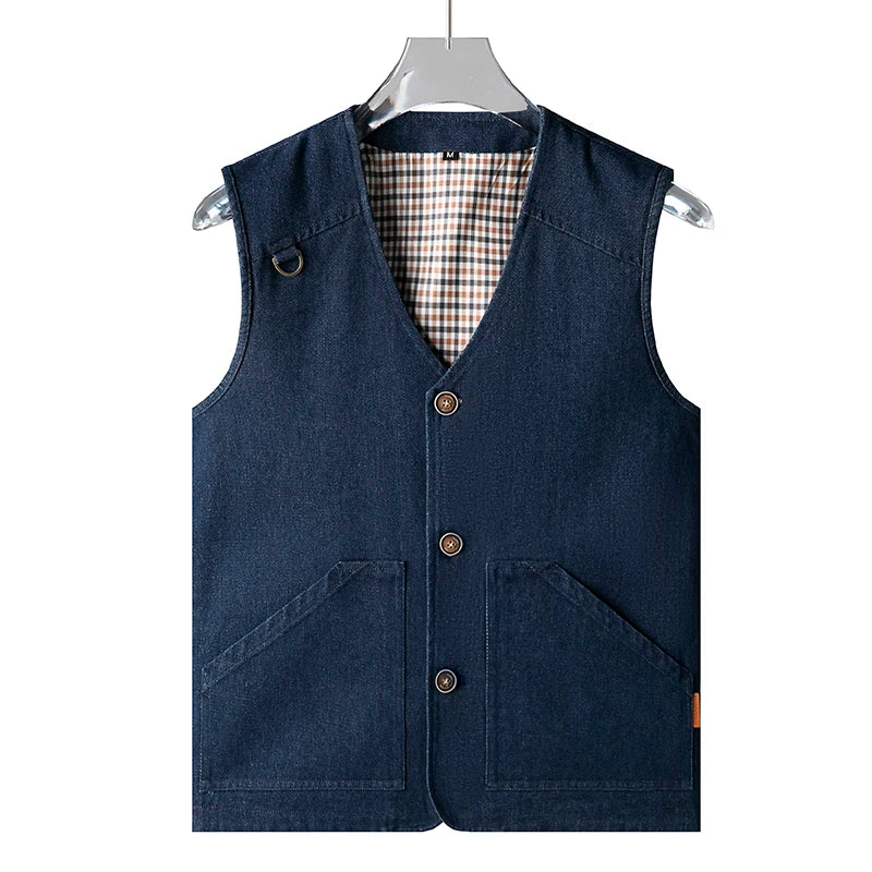 New Summer Waistcoat Cotton Pockets Vest Sleeveless Jacket Plus Size 6XL 7XL 8XL Large Male Travel Coat Spring Tactical Clothing  Amaijoin