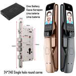 Load image into Gallery viewer, WiFi Tuya APP Voice Intercom Digital Door Lock  High Quanlity 3D Face Recognition Smart Door Lock With Camera  Amaijoin
