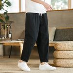 Load image into Gallery viewer, 2023 Summer Men&#39;s Trousers Cotton Linen Fashion Casual Pants Solid Color Breathable Loose Shorts Straight Pants Streetwear M-5XL  Amaijoin
