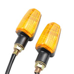 Load image into Gallery viewer, 2Pcs Universal Motorcycle Turn Signal Indicator Light Turning Indicators Signal Light Blinkers Amber Motorcycle Accessories  Amaijoin
