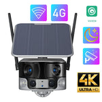 Load image into Gallery viewer, Gadinan 4G/WIFI Solar Camera Outdoor Dual Lens Wide View 4K Wireless Camera Color Night Vision Human Tracking Security Protectio  Amaijoin
