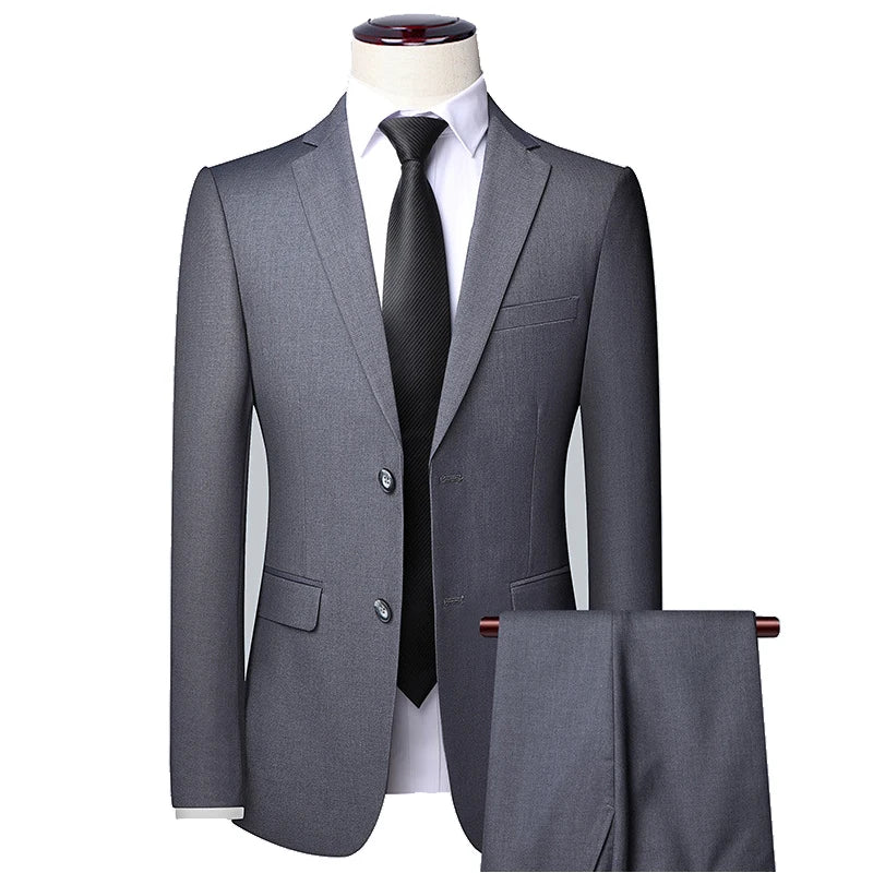 Men Suit Blazers For Wedding 3 Pieces 2 Sets Elegant Luxury Business Vest Pants Coats 2024 Formal Jackets Classic Free Shipping  Amaijoin