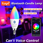 Load image into Gallery viewer, Tuya E14 Candle Lamps APP Control Smart Bulb Bluetooth WIFI RGB 220V LED Light Dimmable Smart Life Room Home Group Crystal Lamps  Amaijoin
