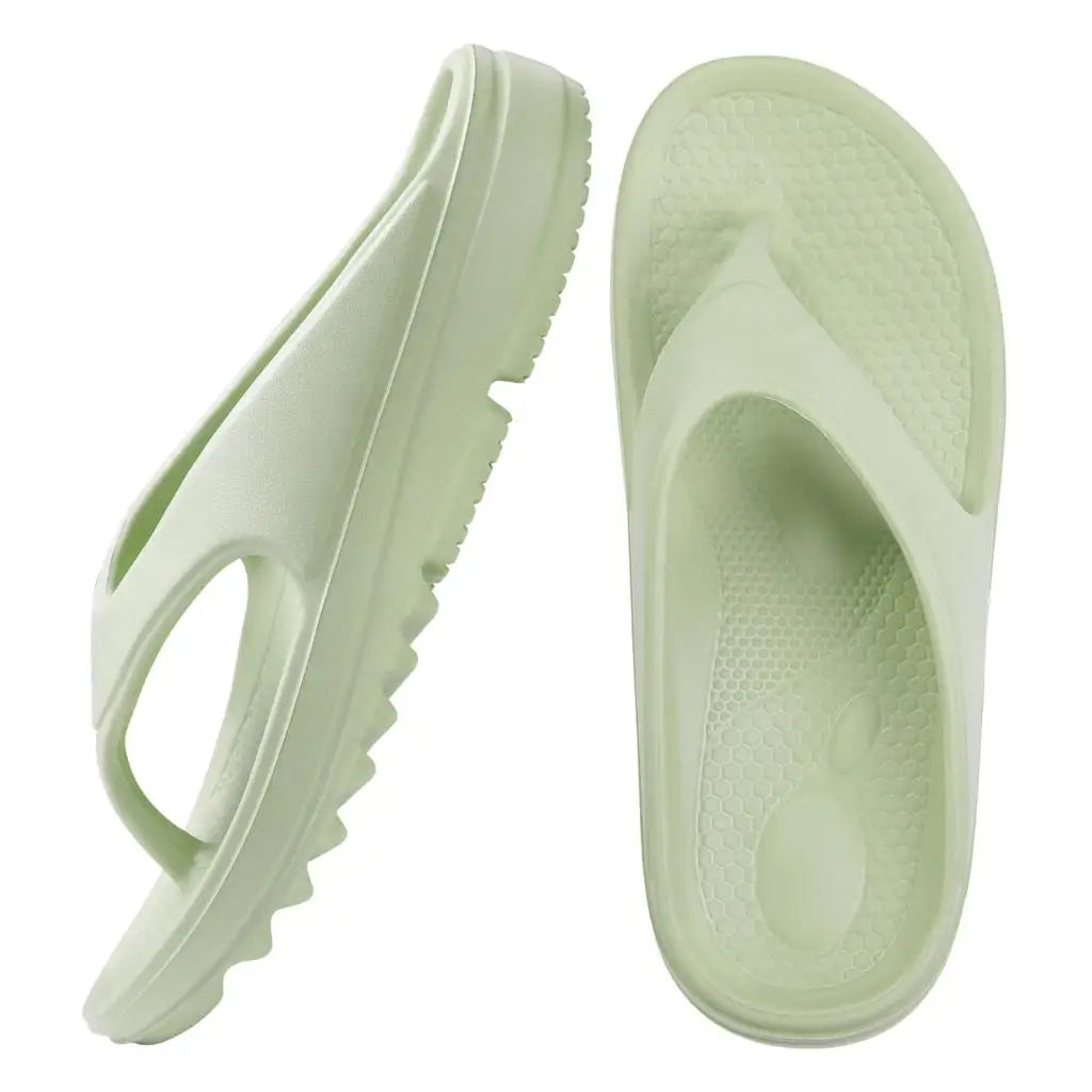 Shevalues Fashion Orthopedic Sandals Women Home Soft Sole Flip Flops Unisex Outdoor EVA Beach Shoe Bath Slides With Arch Support  Amaijoin