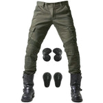 Load image into Gallery viewer, 2024 New Motorcycle Black Men Jeans Upgrade Extension Protector Detachable Racing Road Rider Four Seasons Casual Fashion Pants  Amaijoin
