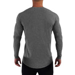 Load image into Gallery viewer, Men&#39;s Running Sport Long Sleeve Cotton T-Shirt Gym Fitness Training Bodybuilding Shirt Slim Fit Breathable Fashion Print Tops  Amaijoin
