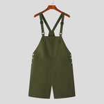 Load image into Gallery viewer, 2023 Men Rompers Solid Color Sleeveless Summer Pockets Streetwear Suspender Jumpsuits Fashion Casual Men Overalls Shorts INCERUN  Amaijoin
