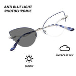 Load image into Gallery viewer, Fashion Women Cat Eye Photochromic Reading Glasses Butterfly Brand Design Frame Blue Light Blocking Customized Prescription  Amaijoin
