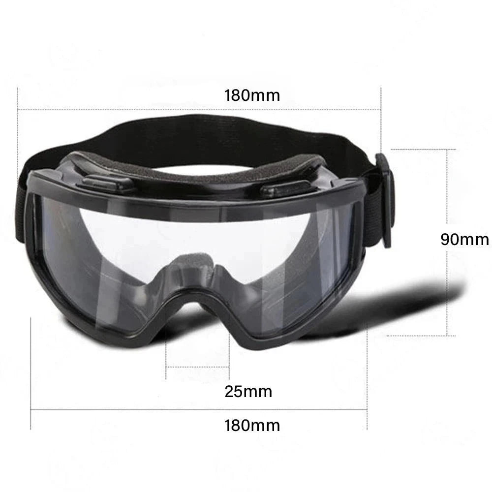 Motorcycle Goggles Glasses Men Women Eye Protect Off-road Cycling Safety Anti Dust Glasses Protection Moto Dust-proof Eyeglasses  Amaijoin