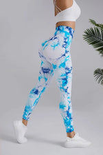 Load image into Gallery viewer, New 3D Print Tie Dye Sports Pants Women Seamless  Leggings High Waist Fitness Push Up Leggings Gym Clothing Workout Tights  Amaijoin
