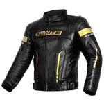 Load image into Gallery viewer, SULAITE Winter Motorcycle Jackets The Four Seasons Warm Leather Clothing Waterproof Motocross Jaquete Detachable Cotton Liner  Amaijoin
