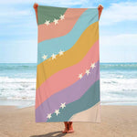 Load image into Gallery viewer, Microfiber Beach Towel Rainbow Striped Pool Towels Quick Dry Towel Summer Beach Towels Swimming Towel for Adults Kids  Amaijoin
