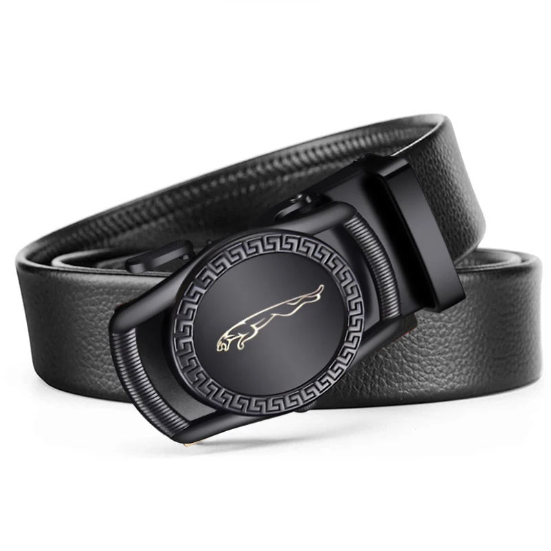 New Men's Fashion Automatic Buckle Business Genuine Leather Men's Jeans High Quality Belt Men's Belt No Gift Box  Amaijoin