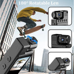 Load image into Gallery viewer, Full 1080P high-definition mini camera with 180 degree rotation infrared night vision portable camera BodyCam small bicycle came  Amaijoin
