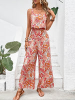 Load image into Gallery viewer, Elegant Long Jumpsuit Women Sexy Backless Wide Leg Jumpsuits Casual Sleeveless Floral Rompers Summer Clothes For Woman 2024 New  Amaijoin
