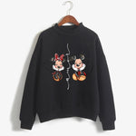 Load image into Gallery viewer, Fashion Hoodies Turtleneck Minnie Kawaii Cartoon  Anime Sweatshirt Disney Mickey Mouse Hoodie Clothes Girl Boy Top Sweatshirts  Amaijoin
