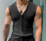 Load image into Gallery viewer, INCERUN 2024 Men Tank Tops Mesh Hollow Out Solid V Neck Sleeveless Summer Male Vests Transparent Streetwear Fashion Men Clothing  Amaijoin
