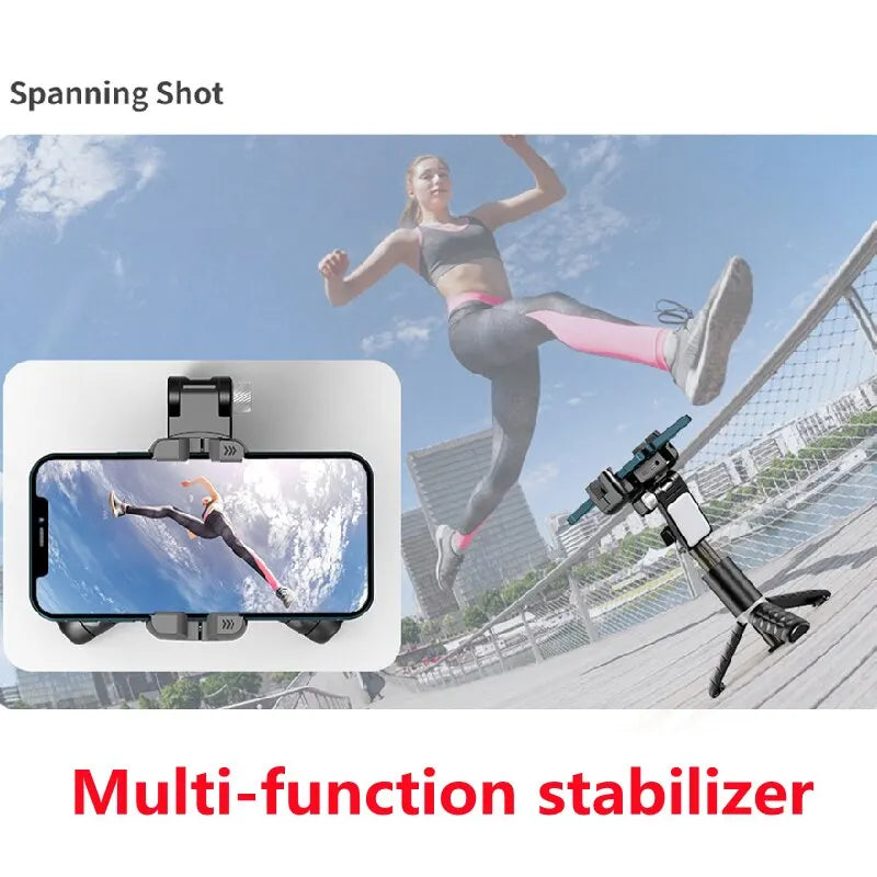 360 Rotation Following Shooting Mode Gimbal Stabilizer Selfie Stick Tripod Gimbal For iPhone Phone Smartphone Live Photography  Amaijoin