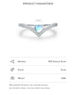 Load image into Gallery viewer, MODIAN Hot Sale Genuine 925 Sterling Silver Exquisite Arrow Finger Rings For Women Heart Love Moon Stone Band Fine Jewelry Anel  Amaijoin
