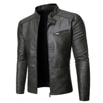 Load image into Gallery viewer, 2024 Treesolo New Spring and Autumn Men&#39;s Jacket Fashion Trend Korean Slim Fit Casual Men&#39;s Leather Jacket Motorcycle Jacket  Amaijoin
