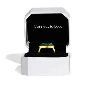 totwoo MEET Malachite Smart Ring(18K gold plated silver),Daily information sharing,A nice gift  Amaijoin