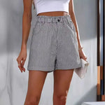 Load image into Gallery viewer, New summer casual pocket striped casual shorts women&#39;s wear  Amaijoin
