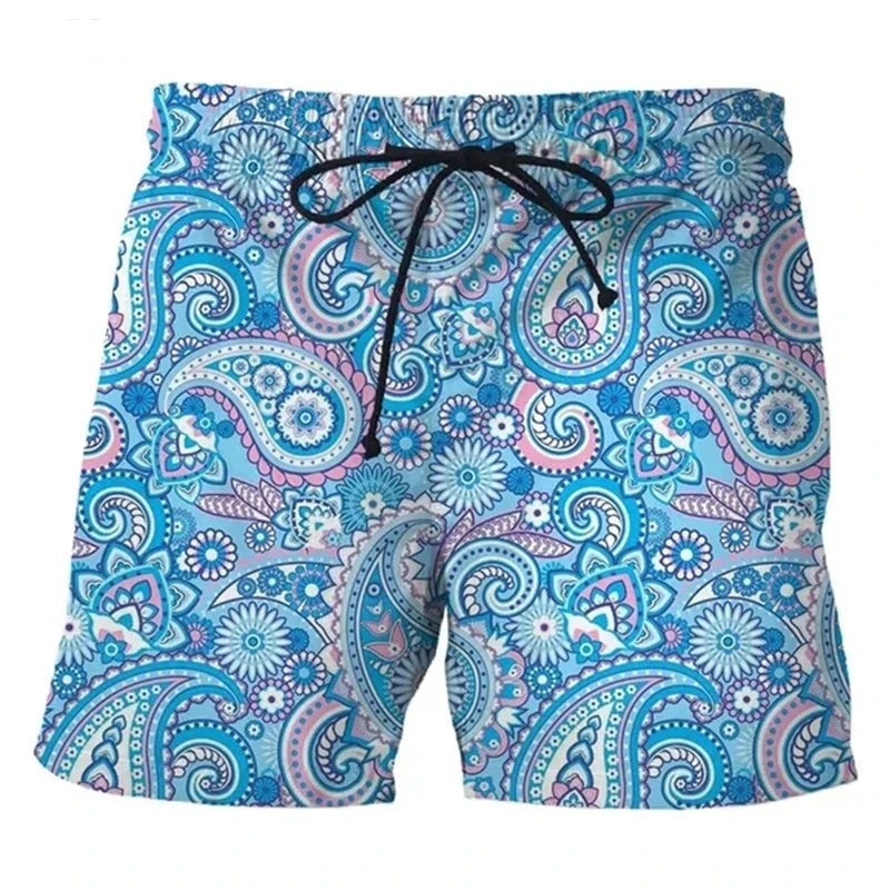 Ink Painting 3D Swimming Shorts Men Summer New Short Trunks Casual Comfort Beach Shorts Masculino Skateboarding Swimsuit  Amaijoin