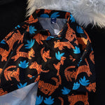 Load image into Gallery viewer, Sycpman Oversized Casual Shirt Mens Summer Tiger Print Male Students Versatile Loose Couple Fashion Clothing Trends Beach Shirts  Amaijoin
