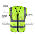 Load image into Gallery viewer, Adjustable Reflective Security Vests High Visibility Reflective Safety Vest Traffic Night Outdoor For Running Cycling Sports  Amaijoin
