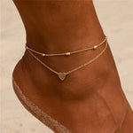 Carregue a imagem no visualizador da Galeria, Modyle New Fashion Simple Heart Female Anklets Foot Jewelry Leg New Anklets On Foot Ankle Bracelets For Women Leg Chain Gifts  Amaijoin
