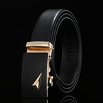 Load image into Gallery viewer, For Men Famous Work Business Black Cowskin PU Strap Men Leather Belt Metal Automatic Buckle Brand High Quality Luxury Belts  Amaijoin
