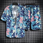 Load image into Gallery viewer, Beach Clothes For Men 2 Piece Set Quick Dry Hawaiian Shirt and Shorts Set Men Fashion Clothing Printing Casual Outfits Summer  Amaijoin
