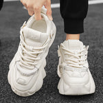 Carregue a imagem no visualizador da Galeria, Luxury Men&#39;s White Casual Sneakers Comfortable Platform Shoes Men Designer Height Increasing Sneakers Men Casual Sports Shoes  Amaijoin
