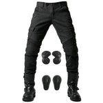 Load image into Gallery viewer, 2024 New Motorcycle Black Men Jeans Upgrade Extension Protector Detachable Racing Road Rider Four Seasons Casual Fashion Pants  Amaijoin
