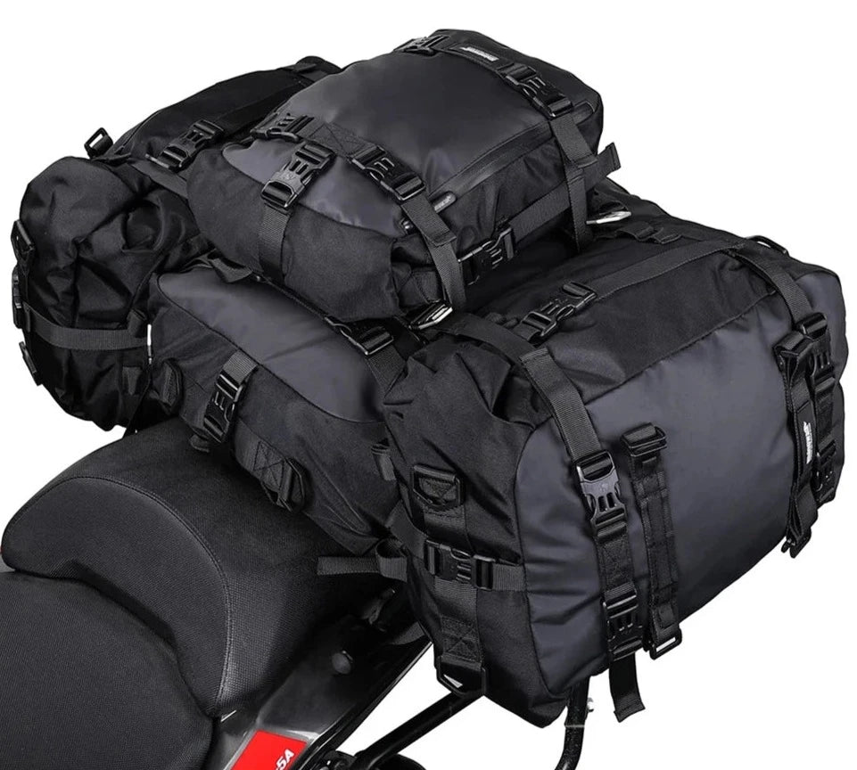 Rhinowalk Motorcycle Motocross Rear Seat Bag 10L 20L 30L Waterproof Luggage Pack Multi-Function 4 IN 1 Bumper Modification Bale  Amaijoin