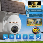 Load image into Gallery viewer, 5MP Solar WIFI Camera 8000mAh Battery PTZ Surveillance IP Cameras Wireless PIR Human Tracking CCTV HD Outdoor Waterproof 5X Zoom  Amaijoin
