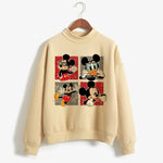 Load image into Gallery viewer, Sweatshirts Turtleneck Minnie Kawaii Cartoon  Anime Sweatshirt Disney Mickey Mouse Hoodie Clothes Girl Boy Top Hoodies  Amaijoin
